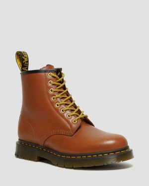 Dr Martens 1460 DM's Wintergrip Læder Blonder Up Støvler Dame Brune | Danmark_Dr30467