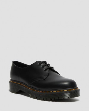 Dr Martens 1461 Bex Smooth Læder Oxford Platform Sko Herre Sort | Danmark_Dr96717