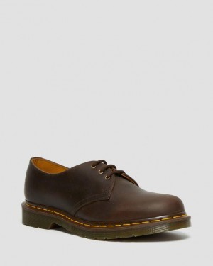 Dr Martens 1461 Crazy Horse Læder Oxford Sko Dame Brune | Danmark_Dr47668