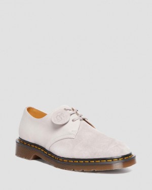 Dr Martens 1461 Made in England Ruskind Oxford Sko Herre Blå Grå | Danmark_Dr44244