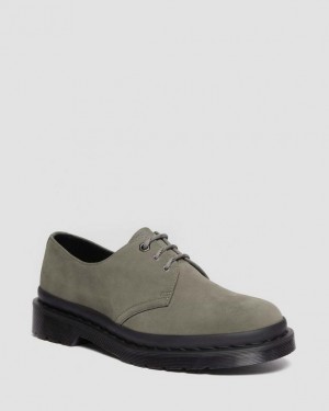 Dr Martens 1461 Milled Nubuck Oxford Sko Dame Grå | Danmark_Dr85723