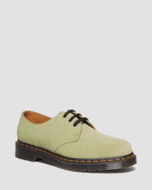 Dr Martens 1461 Ruskind Oxford Sko Dame Olivengrøn | Danmark_Dr13182