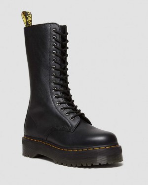 Dr Martens 1B99 Pisa Læder Mid Calf Blonder Up Støvler Dame Sort | Danmark_Dr98701