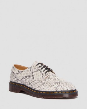 Dr Martens 2046 Snake Print Ruskind Oxford Sko Herre Brune Sort | Danmark_Dr99461