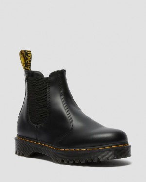 Dr Martens 2976 Bex Smooth Læder Chelsea Støvler Dame Sort | Danmark_Dr63521