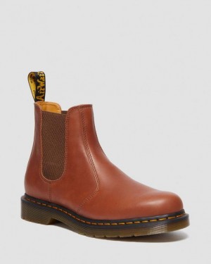 Dr Martens 2976 Carrara Læder Chelsea Støvler Herre Brune | Danmark_Dr62499