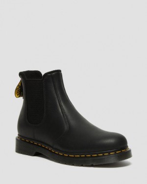 Dr Martens 2976 Warmwair Læder Chelsea Støvler Dame Sort | Danmark_Dr75319