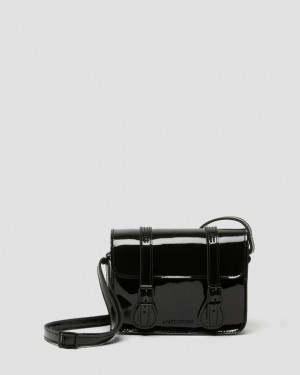 Dr Martens 7 inch Lak Læder Crossbody Tasker Accessories Sort | Danmark_Dr52151