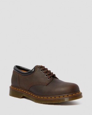 Dr Martens 8053 Crazy Horse Læder Casual Sko Dame Mørkebrune | Danmark_Dr87205