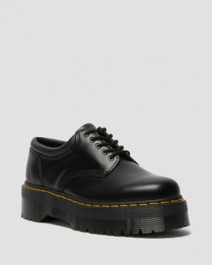 Dr Martens 8053 Læder Platform Casual Sko Dame Sort | Danmark_Dr28239