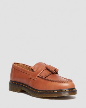 Dr Martens Adrian Carrara Læder Tassel Loafers Sko Dame Brune | Danmark_Dr23821