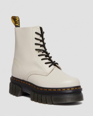 Dr Martens Audrick Nappa Læder Ankle Platform Sko Herre Grå | Danmark_Dr28833