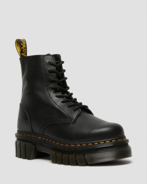 Dr Martens Audrick Nappa Læder Platform Ankle Støvler Dame Sort | Danmark_Dr56773