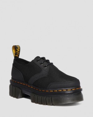 Dr Martens Audrick Poly & Læder Platform Sko Dame Sort | Danmark_Dr23855