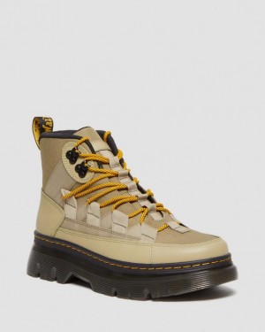 Dr Martens Boury Nylon & Læder Casual Støvler Herre Olivengrøn | Danmark_Dr78844