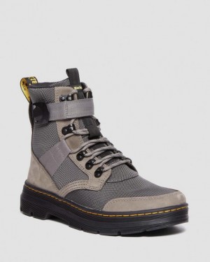 Dr Martens Combs Tech II Fleece-Forede Casual Støvler Dame Grå | Danmark_Dr24171