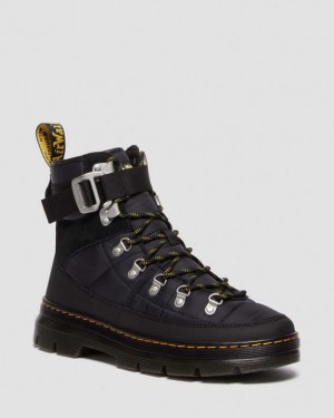 Dr Martens Combs Tech Quiltet Casual Støvler Herre Sort | Danmark_Dr39674