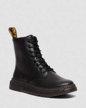 Dr Martens Crewson Classic Læder Everyday Støvler Dame Sort | Danmark_Dr80213