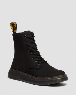 Dr Martens Crewson Nubuck Læder Everyday Støvler Dame Sort | Danmark_Dr82667