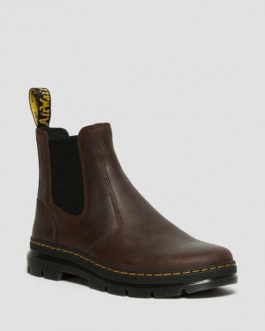 Dr Martens Embury Crazy Horse Læder Casual Støvler Dame Brune | Danmark_Dr79688