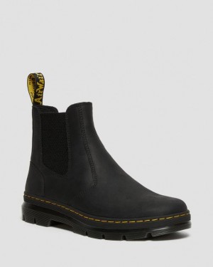 Dr Martens Embury Læder Casual Chelsea Støvler Dame Sort | Danmark_Dr60172