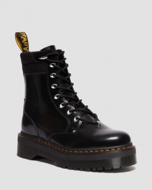 Dr Martens Jadon II Boot Hardware Buttero Læder Platform Sko Herre Sort | Danmark_Dr34322