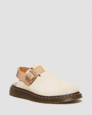 Dr Martens Jorge II Ruskind & Læder Slingback Sko Herre Beige | Danmark_Dr81797