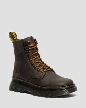 Dr Martens Tarik Crazy Horse Læder Utility Støvler Herre Mørkebrune | Danmark_Dr51880