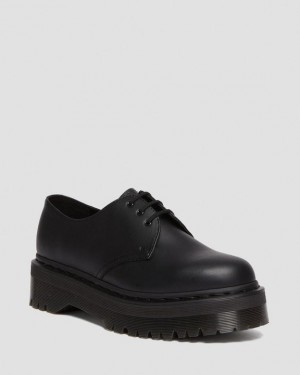 Dr Martens Veganske 1461 Mono Felix Platform Sko Dame Sort | Danmark_Dr63399