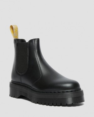 Dr Martens Veganske 2976 Felix Chelsea Platform Sko Herre Sort | Danmark_Dr48084