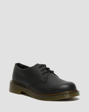 Dr Martens Youth 1461 Softy T Læder Sko Børn Sort | Danmark_Dr72874