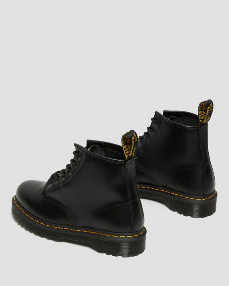 Dr Martens 101 Bex Smooth Læder Ankle Platform Sko Dame Sort | Danmark_Dr79052