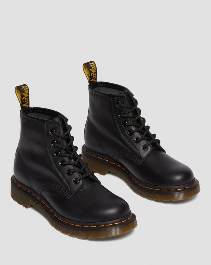 Dr Martens 101 Virginia Læder Ankle Støvler Dame Sort | Danmark_Dr20242