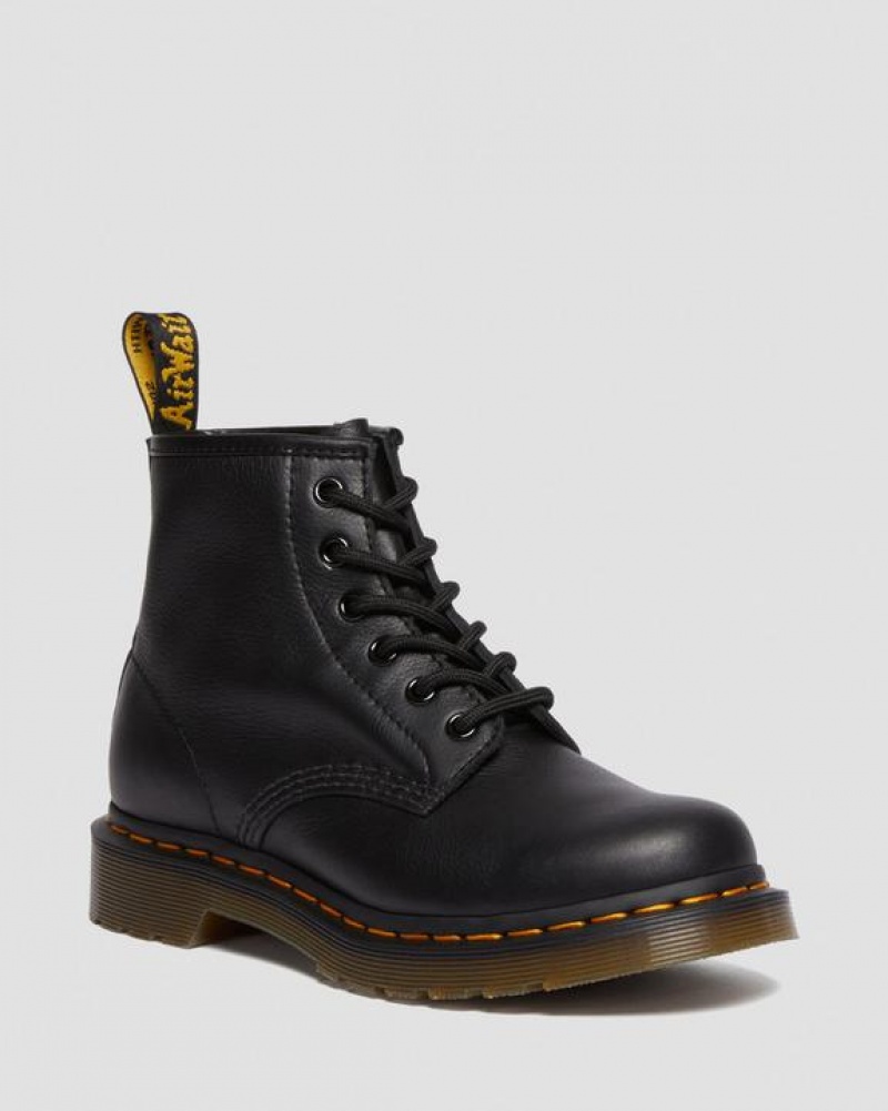 Dr Martens 101 Virginia Læder Ankle Støvler Dame Sort | Danmark_Dr20242