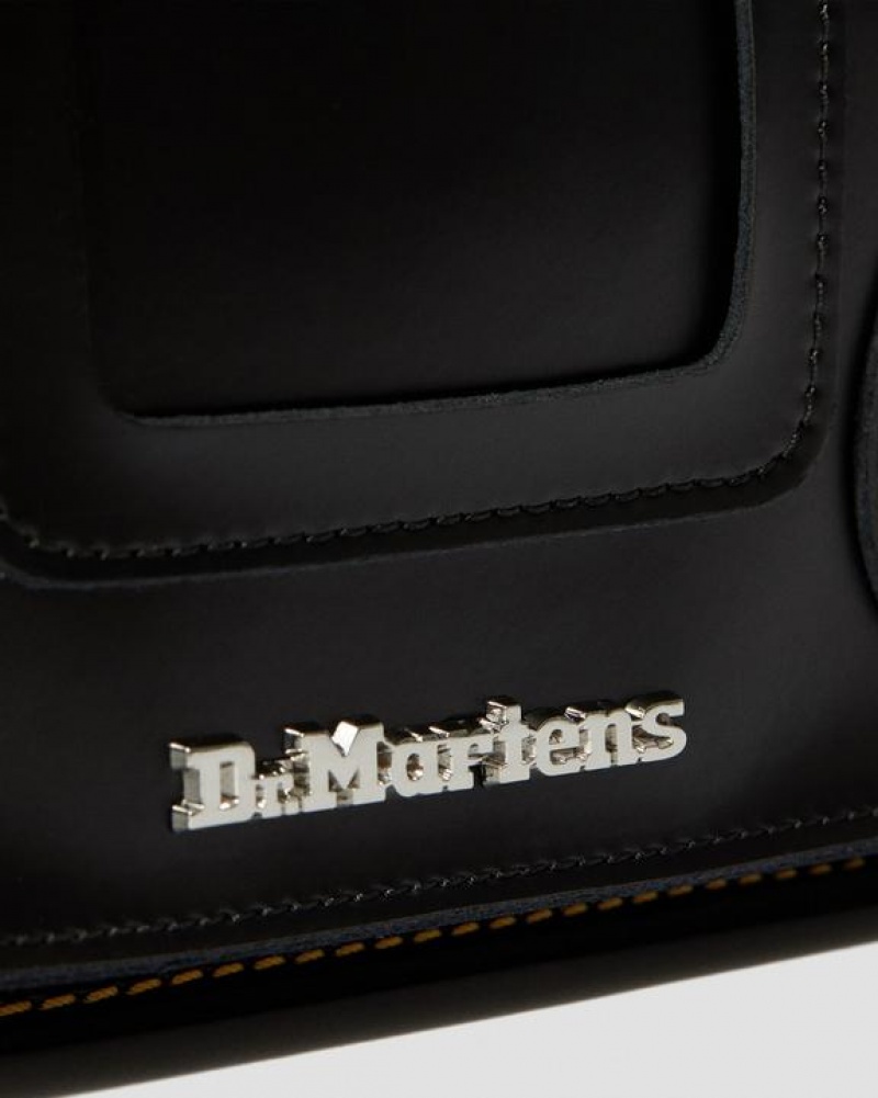 Dr Martens 11 inch Læder Messenger Tasker Accessories Sort | Danmark_Dr80051