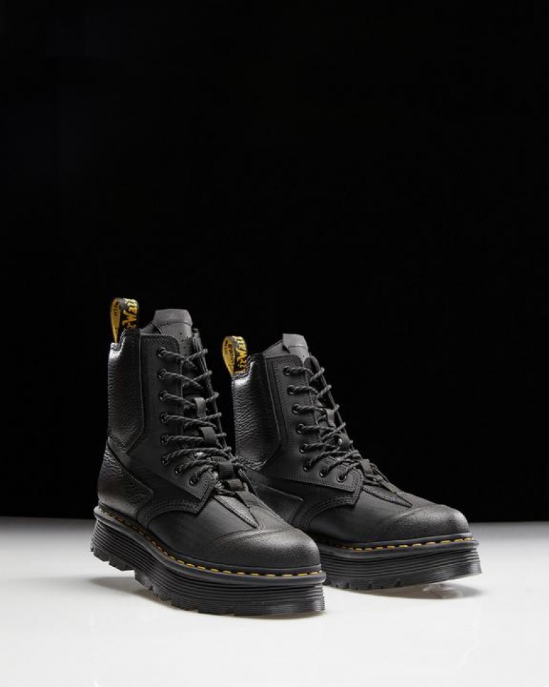 Dr Martens 1460 Beta Zebzag Platform Støvler Dame Sort | Danmark_Dr47990