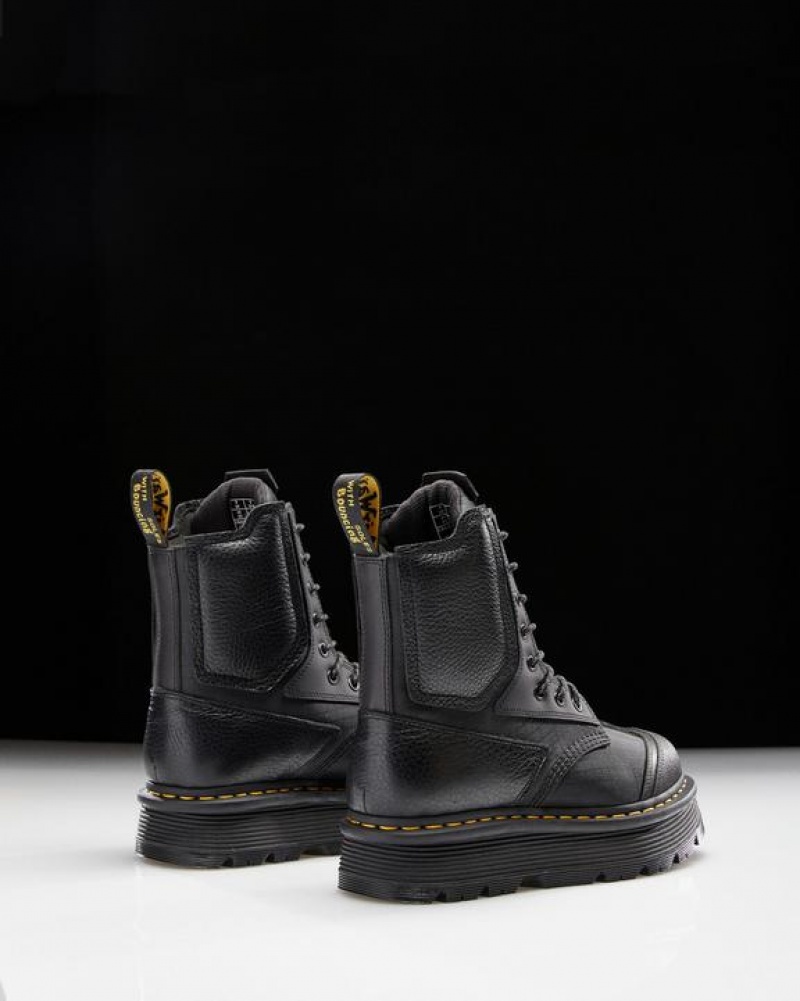 Dr Martens 1460 Beta Zebzag Platform Støvler Dame Sort | Danmark_Dr47990