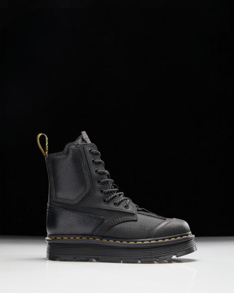 Dr Martens 1460 Beta Zebzag Platform Støvler Dame Sort | Danmark_Dr47990