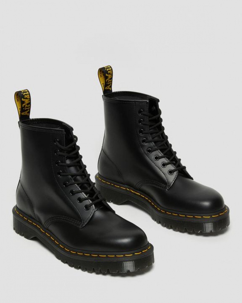 Dr Martens 1460 Bex Smooth Læder Blonder Up Støvler Dame Sort | Danmark_Dr56616