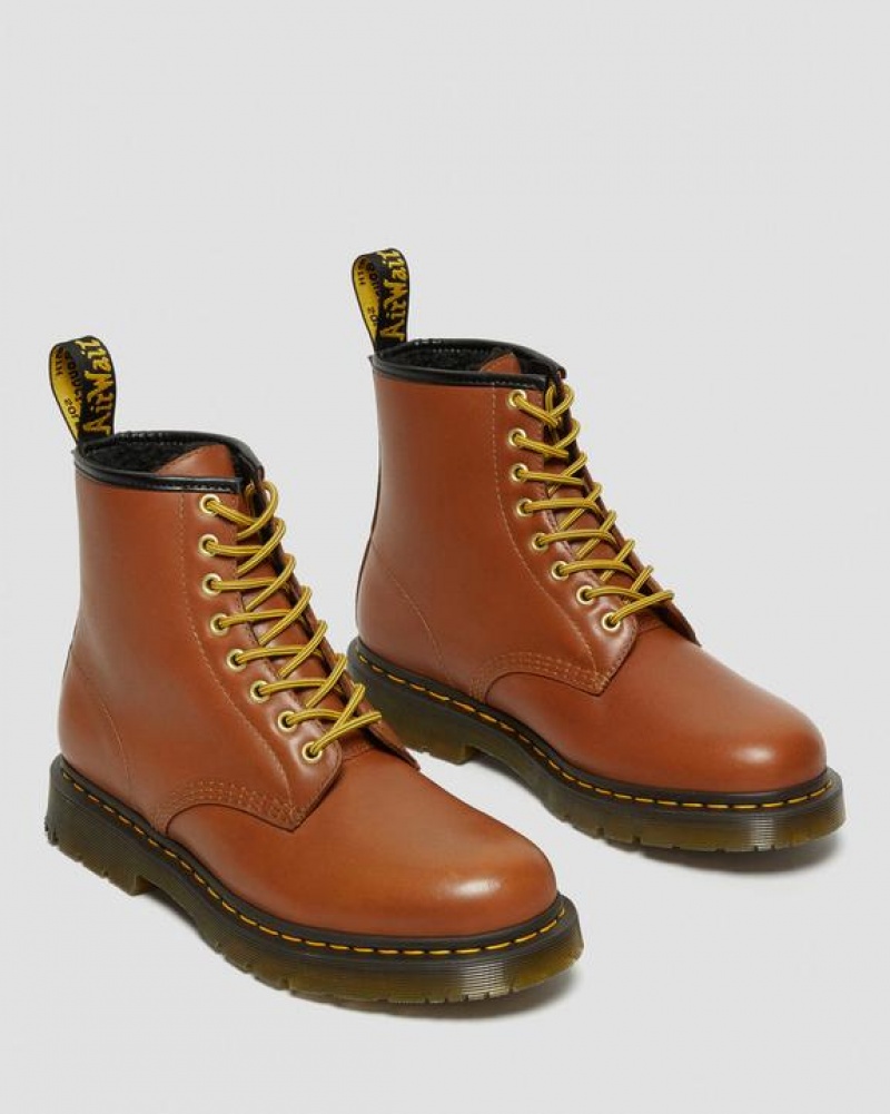 Dr Martens 1460 DM's Wintergrip Læder Blonder Up Støvler Dame Brune | Danmark_Dr30467