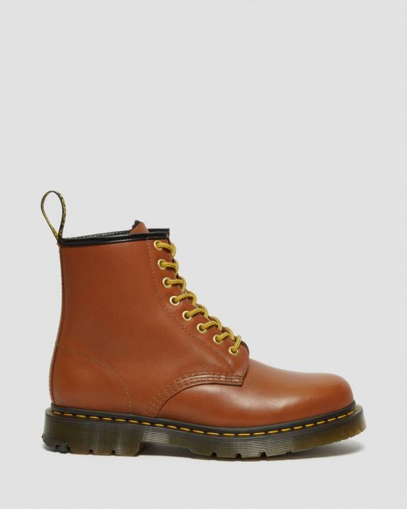 Dr Martens 1460 DM's Wintergrip Læder Blonder Up Støvler Dame Brune | Danmark_Dr30467