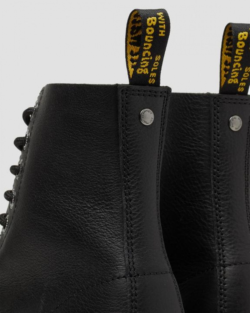 Dr Martens 1460 Pascal Max Læder Platform Støvler Dame Sort | Danmark_Dr74551