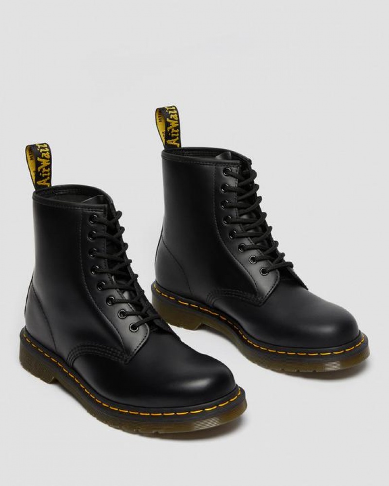 Dr Martens 1460 Smooth Læder Blonder Up Støvler Dame Sort | Danmark_Dr42470