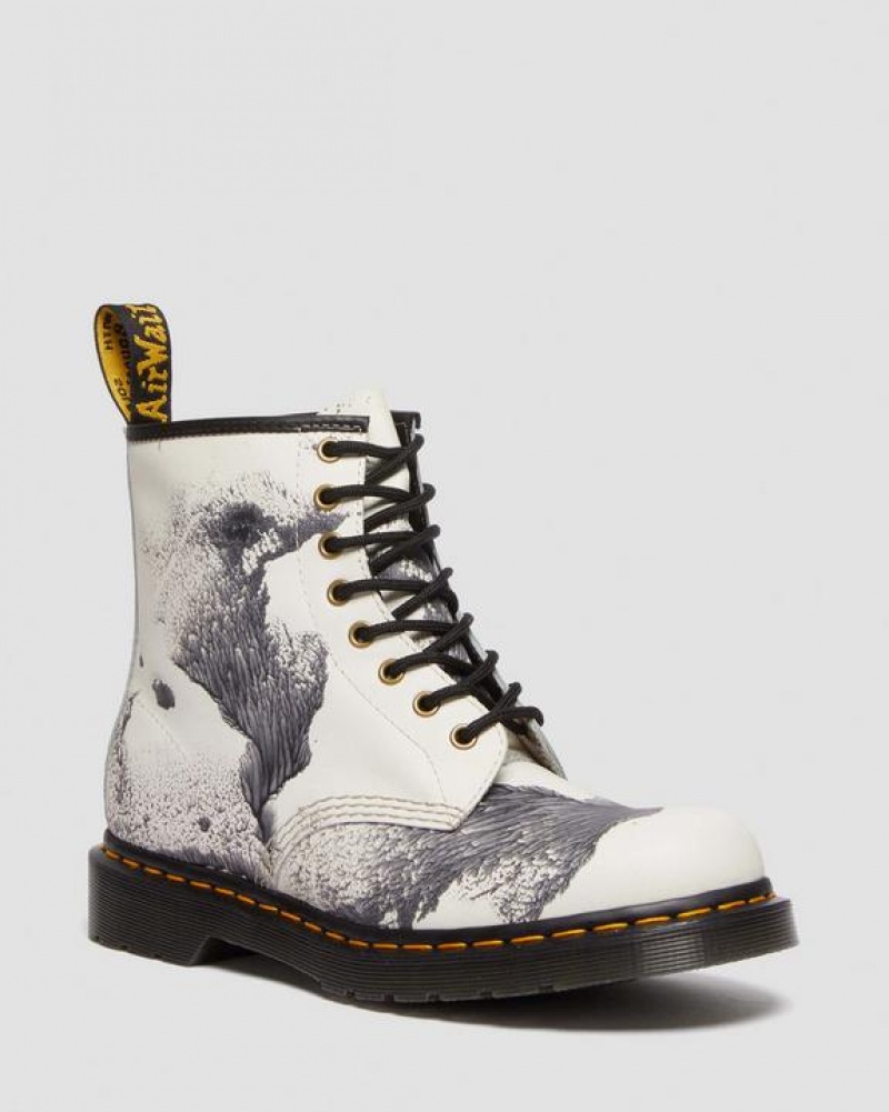 Dr Martens 1460 Tate 'Decalcomania' Backhand Læder Blonder Up Støvler Dame Flerfarvede | Danmark_Dr86560