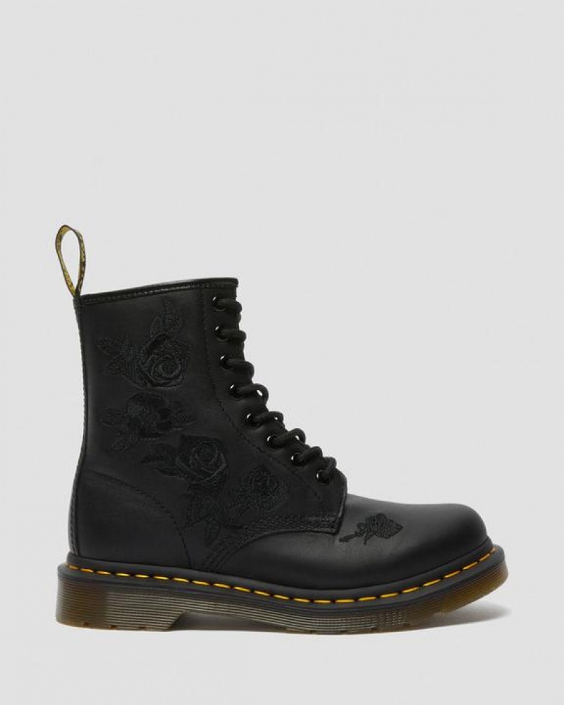 Dr Martens 1460 Vonda Mono Women's Floral Støvler Dame Sort | Danmark_Dr67710