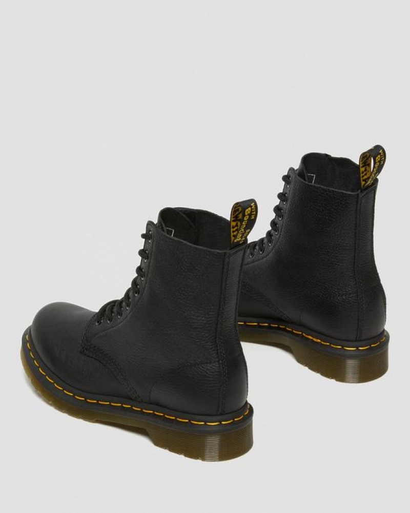 Dr Martens 1460 Women's Pascal Virginia Læder Støvler Dame Sort | Danmark_Dr63247