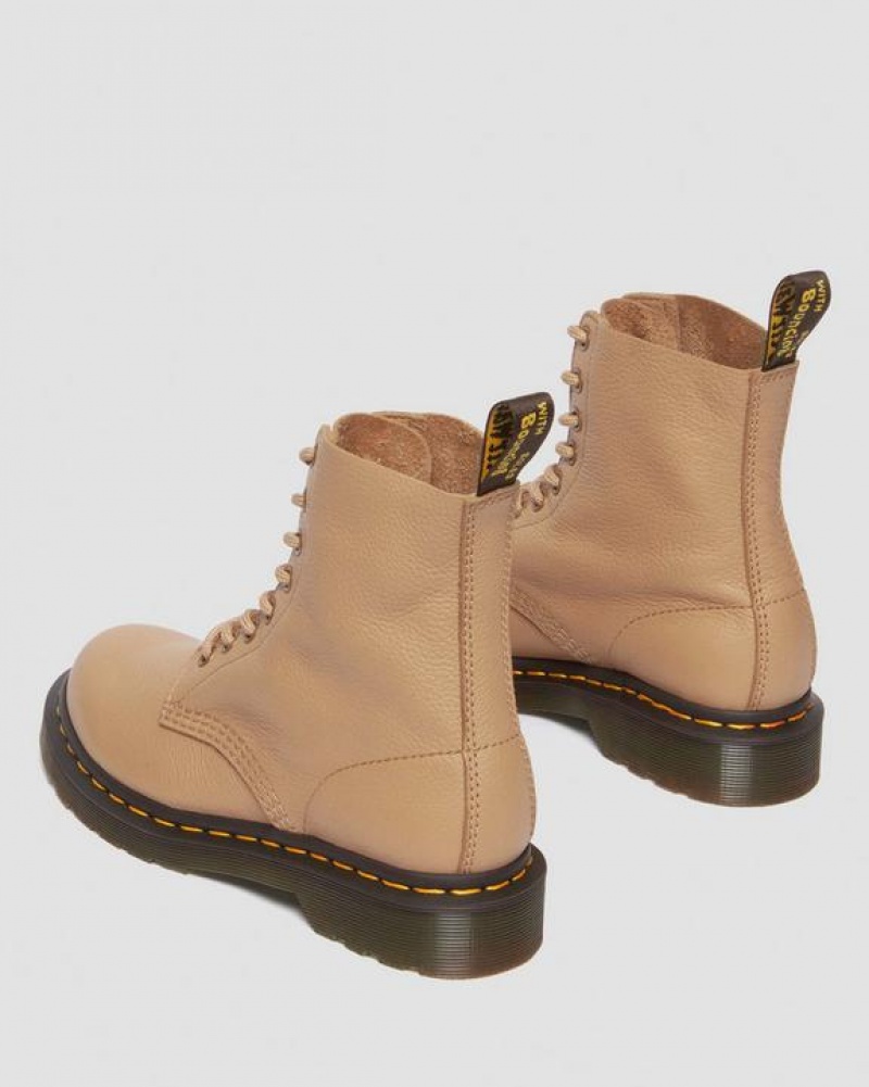 Dr Martens 1460 Women's Pascal Virginia Læder Støvler Dame Brune | Danmark_Dr78317