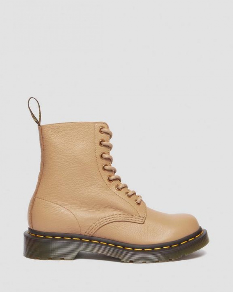 Dr Martens 1460 Women's Pascal Virginia Læder Støvler Dame Brune | Danmark_Dr78317