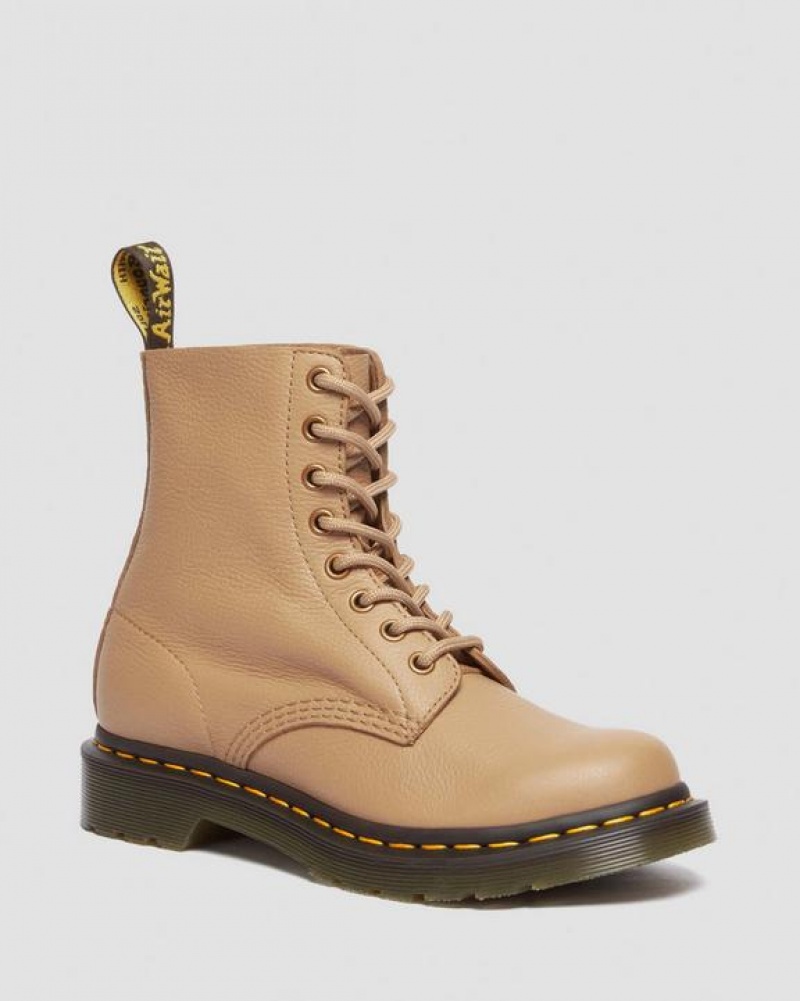 Dr Martens 1460 Women's Pascal Virginia Læder Støvler Dame Brune | Danmark_Dr78317