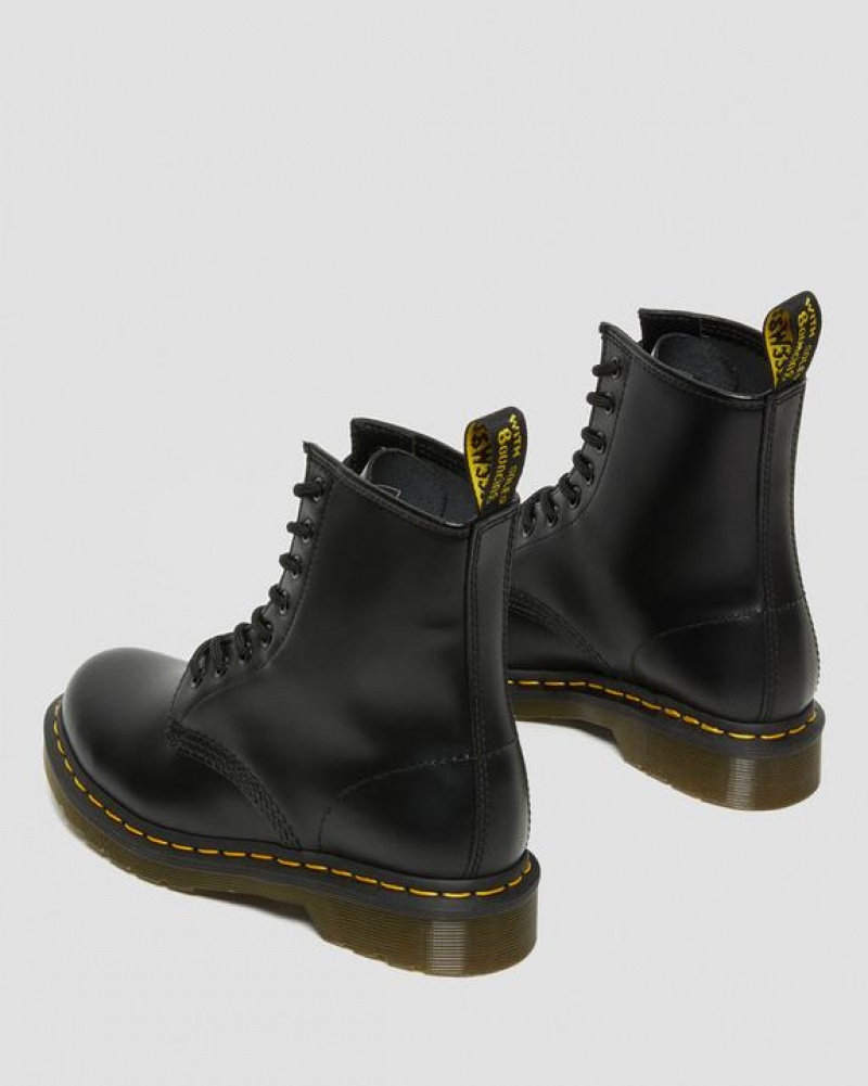 Dr Martens 1460 Women's Smooth Læder Blonder Up Støvler Dame Sort | Danmark_Dr26277